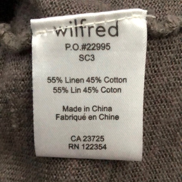 WILFRED Linen Cardigan Grey - Picture 4 of 5